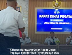 Apresiasi Keberhasilan Gagalkan Narkoba, Kalapas Karawang Ma’ruf Beri Piagam Penghargaan ke Petugas