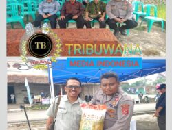 Dukung Ketahan Pangan, Polsek Plered Hadir Dalam Peluncuran Benih Padi Varietas Unggul