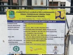 Sesuai Spesifikasi dan RAB, Proyek U-Ditch di Kamojing Karawang Tuai Apresiasi Warga