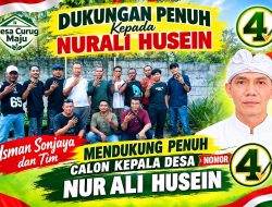Usman Sonjaya dan Tim Nyatakan Dukungan Penuh untuk Nurali Husein, Calon Kades Curug Nomor Urut 4