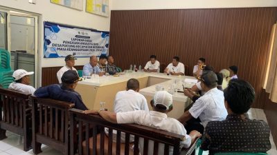 MEDIASI PROSES SERAH TERIMA PERUM PERUM TAMAN GRIYA PERMAI DESA PUCUNG DIKAWAL CAMAT, PENGURUS DAN TOKOH MASYARAKAT